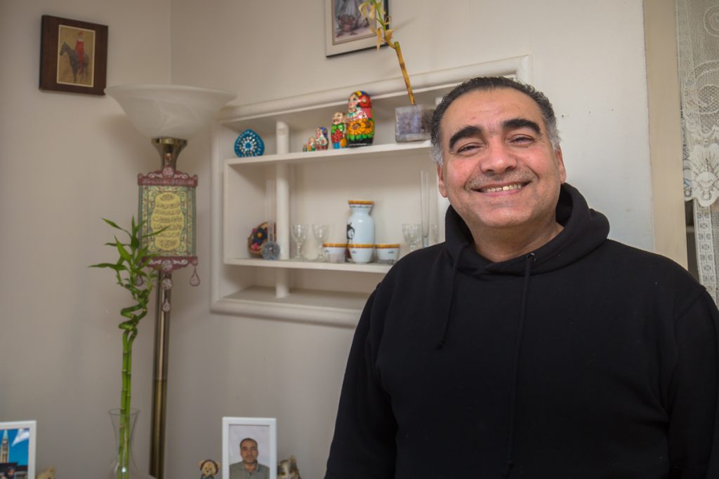 Originally from Baghdad, Asam Aldori and his three children arrived in Ottawa as refugees in June 2015. Aldori attends ESL courses five days a week to learn English. (Photo credit: Marc-André Cossette)
